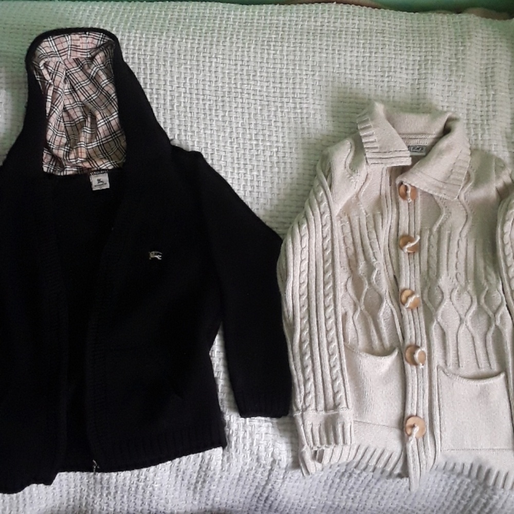 Jacket and cardigan